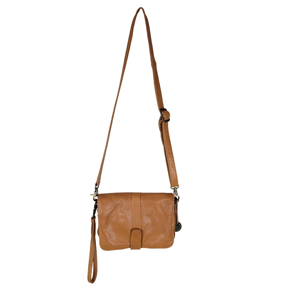 Wanderers Travel Co Amalfi Collection The Notting Hill Tan Leather Crossbody Bag